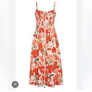 ZIMMERMANN Tranquility Zipped Midi Dress 0 / US 4